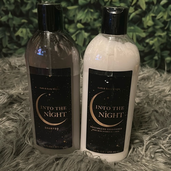 NWTs BATH & Body Works INTO THE NIGHT Shampoo & Conditioner 16oz BUNDLE of 2 - Picture 2 of 7